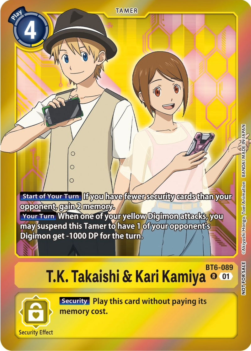 T.K. Takaishi & Kari Kamiya [BT6-089] (Event Pack 5) [Promocionales Doble Diamante]