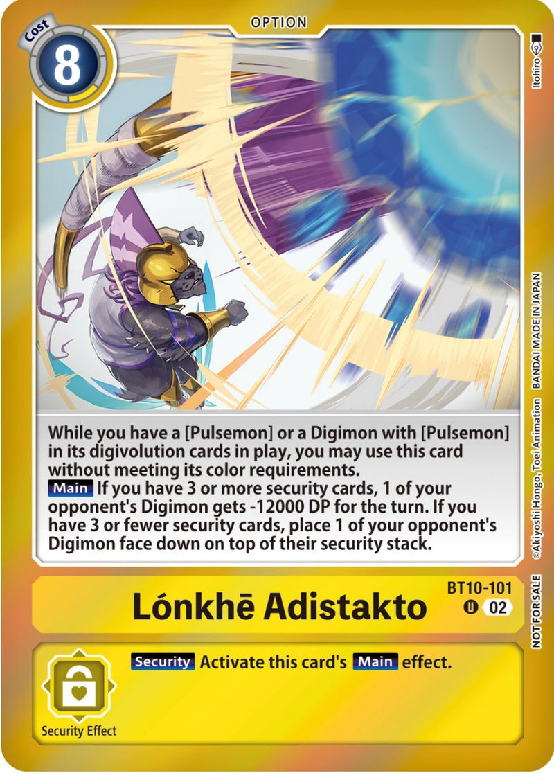 Lonkhe Adistakto [BT10-101] (Event Pack 5) [Cartas de Prelanzamiento Xros Encounter]
