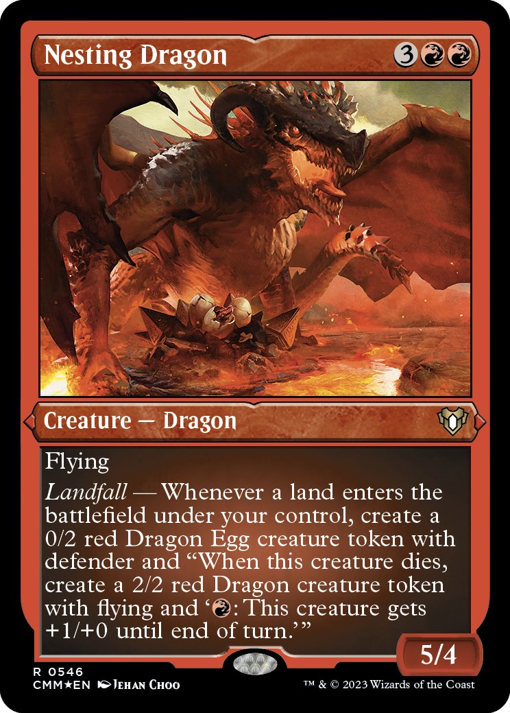 Dragon niché (gravure à l'acide) [Commander Masters]