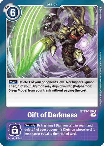 Regalo de la Oscuridad [BT13-109] [Versus Royal Knights Booster]