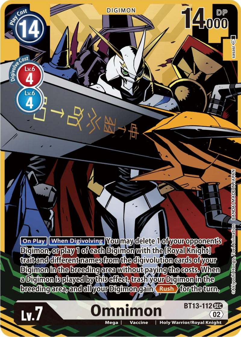 Omnimon [BT13-112] (Arte alternativo) [Versus Royal Knights Booster]