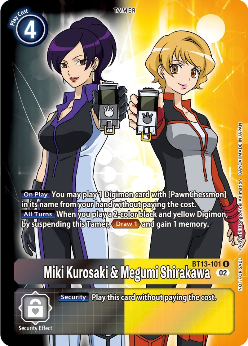 Miki Kurosaki y Megumi Shirakawa [BT13-101] (Topper de caja) [Booster Versus Royal Knights]