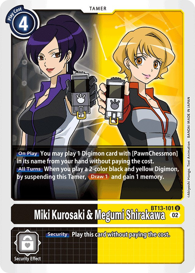 Miki Kurosaki y Megumi Shirakawa [BT13-101] [Sobre de Refuerzo Versus Royal Knights]