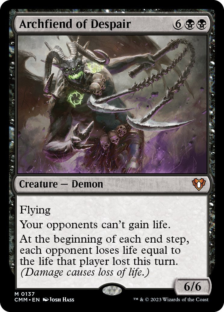 Grand démon du désespoir [Commander Masters]