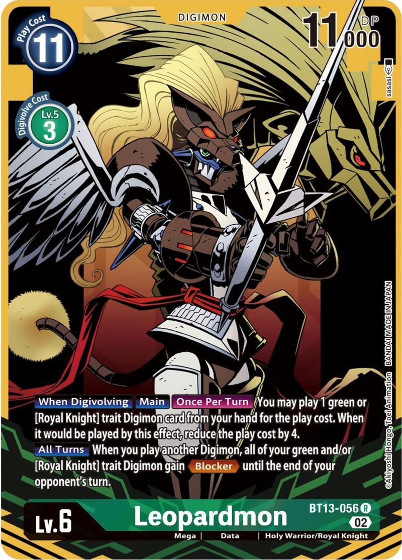 Leopardmon [BT13-056] (Arte alternativo) [Booster Versus Royal Knights]