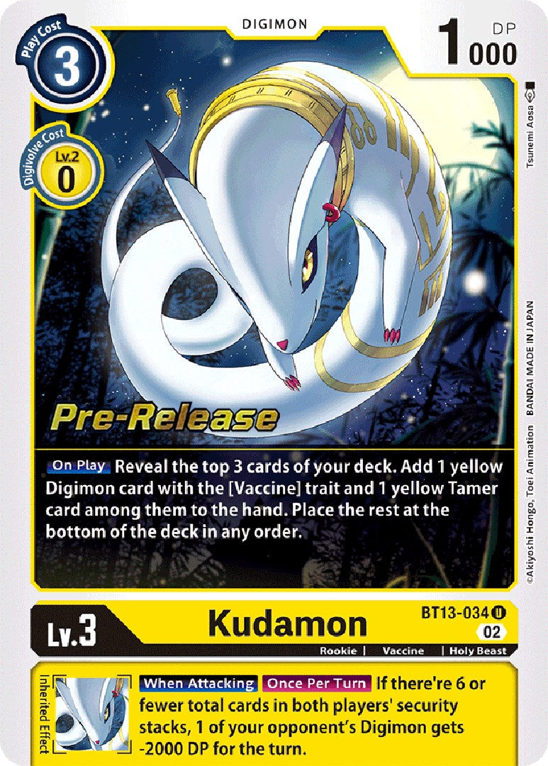 Kudamon [BT13-034] [Cartas de prelanzamiento del Booster Versus Royal Knights]