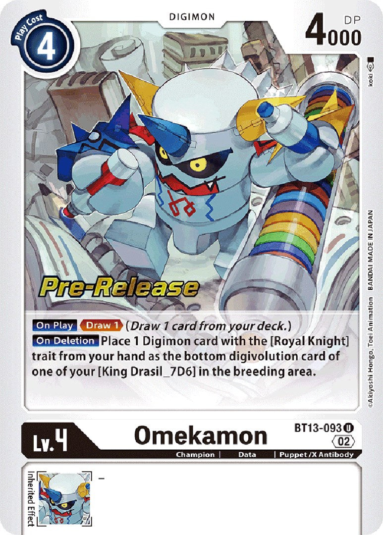 Omekamon [BT13-093] [Cartas de Prerlanzamiento del Booster Versus Royal Knights]