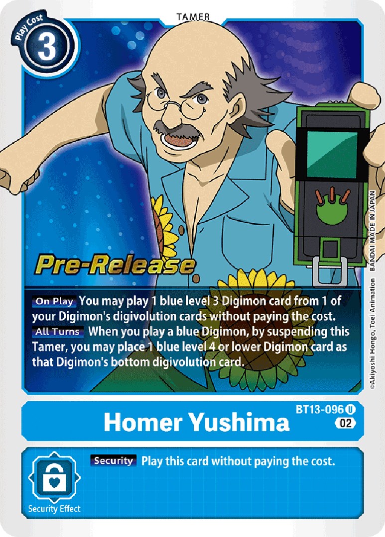 Homer Yushima [BT13-096] [Cartas de prelanzamiento del Booster Versus Royal Knights]