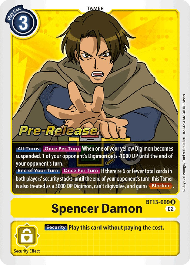 Spencer Damon [BT13-099] [Cartas de prelanzamiento del Booster Versus Royal Knights]
