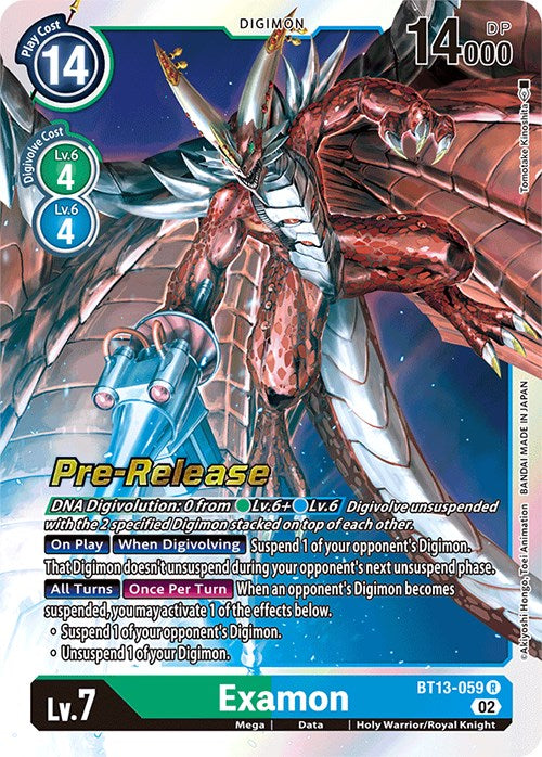 Examon [BT13-059] [Cartas de Pre-lanzamiento del Booster Versus Royal Knights]