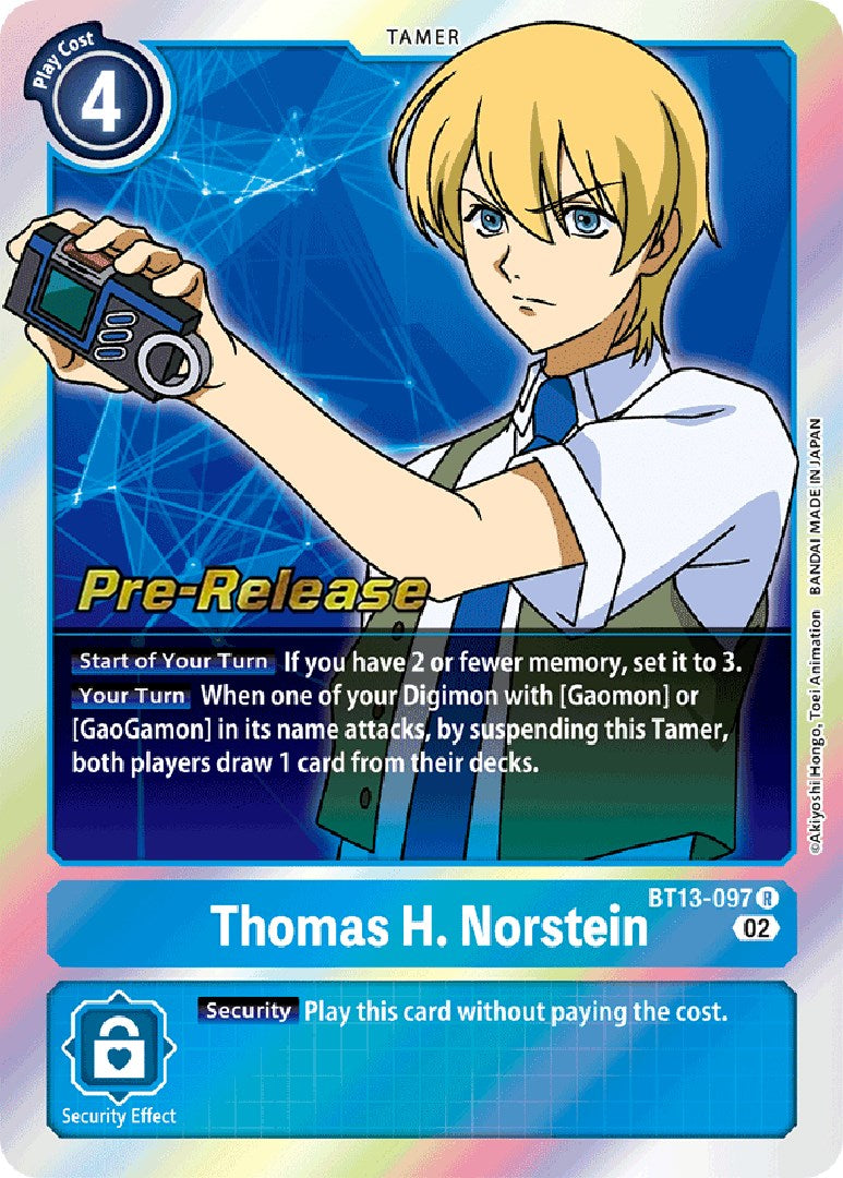 Thomas H. Norstein [BT13-097] [Cartas de prelanzamiento del paquete de mejora Royal Knights]