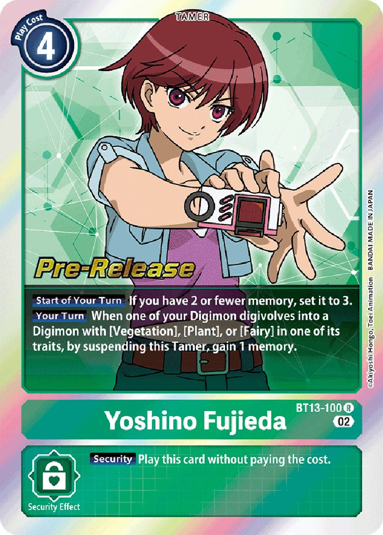 Yoshino Fujieda [BT13-100] [Cartas de pre-lanzamiento del Booster Versus Royal Knights]