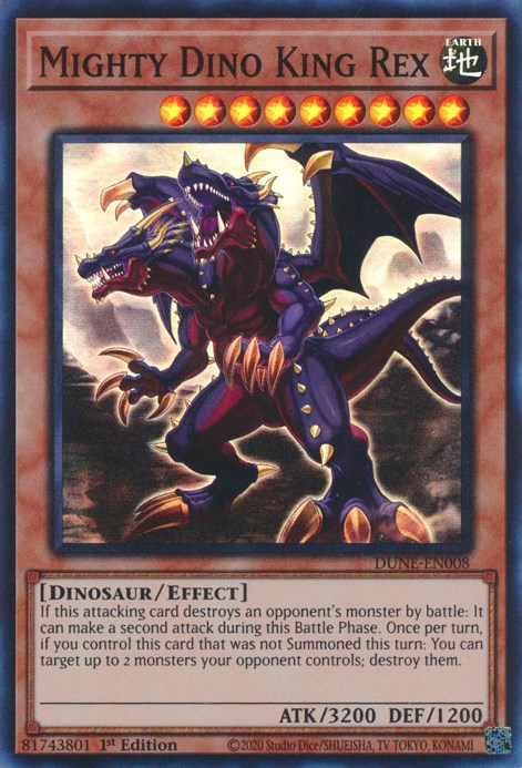 Mighty Dino King Rex [DUNE-EN008] Súper Rara