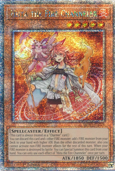 Hiita l'Invocatrice de Flammes [DUNE-FR026] Quarter Century Secret Rare