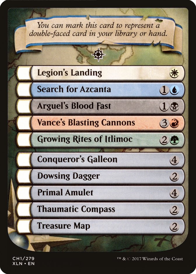 Lista de control de Ixalan [Fichas de Ixalan]