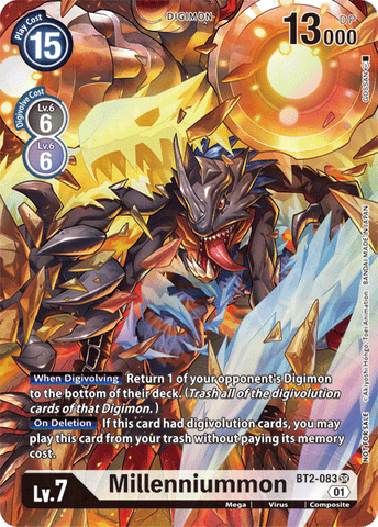 Millenniummon [BT2-083] (Caja Aniversario Topper 1er Año) [Cartas Promocionales]