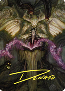 Carte artistique Tuteur démoniaque (Signature estampillée or) [Série artistique Commander Masters]