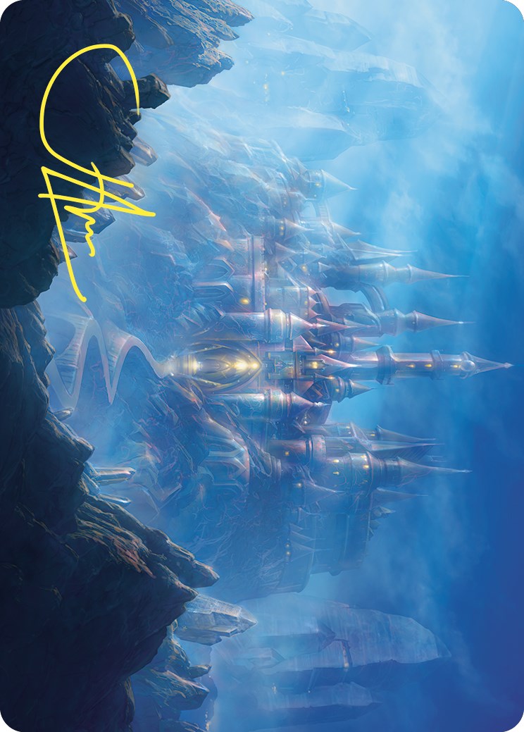 Carte artistique Palais d'opale (Signature estampée or) [Série artistique Commander Masters]