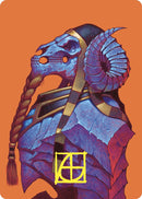 Neheb l'éternel, carte artistique (Signature estampillée or) [Série artistique Commander Masters]