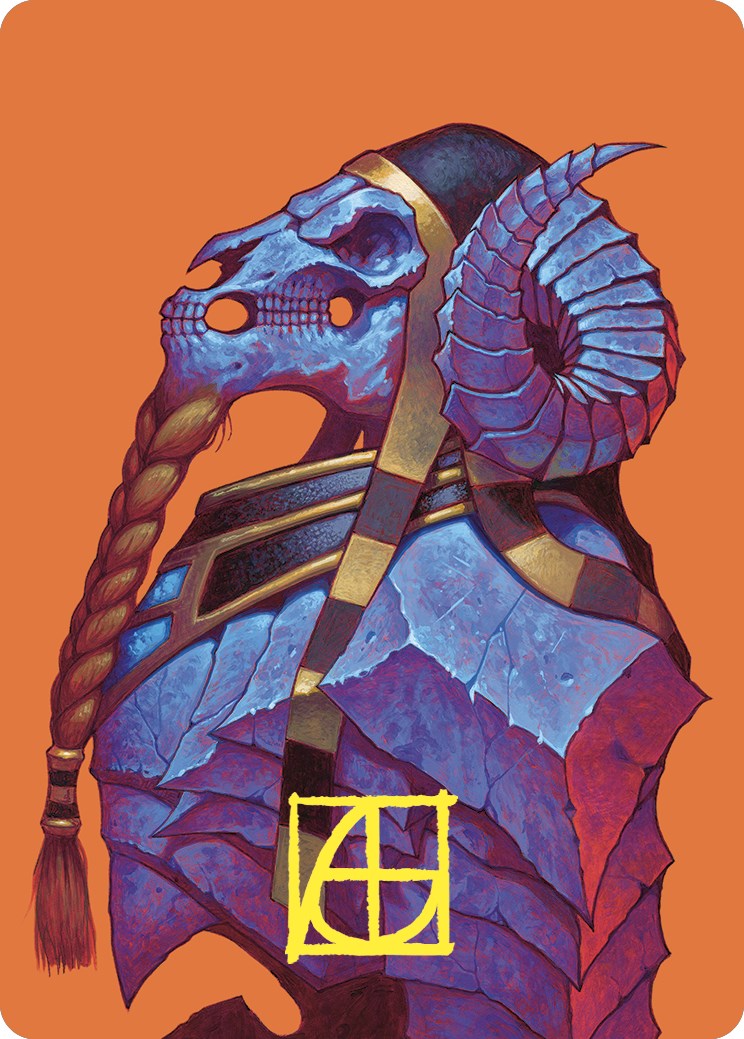 Neheb l'éternel, carte artistique (Signature estampillée or) [Série artistique Commander Masters]