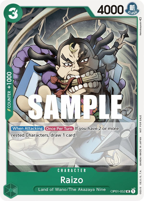 Raizo (Paquete de evento Vol. 2) [Cartas promocionales de One Piece]