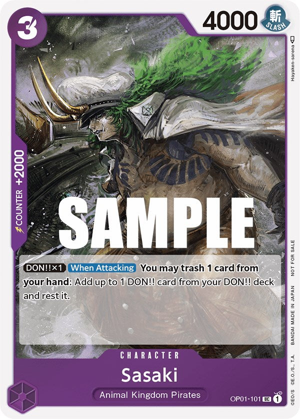 Sasaki (Paquete de evento vol. 2) [Cartas promocionales de One Piece]