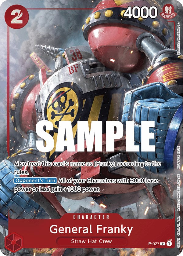 General Franky (Paquete de evento Vol. 2) [Cartas promocionales de One Piece]