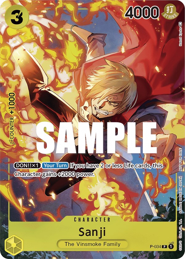 Sanji (Event Pack Vol. 2) [Cartas promocionales de One Piece]