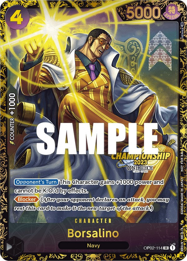 Borsalino (Campeonato 2023) [Cartas promocionales de One Piece]