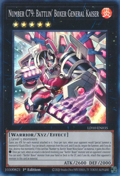 Numéro C79 : Boxeur Indomptable Général Kaiser [LD10-FR035] Super Rare