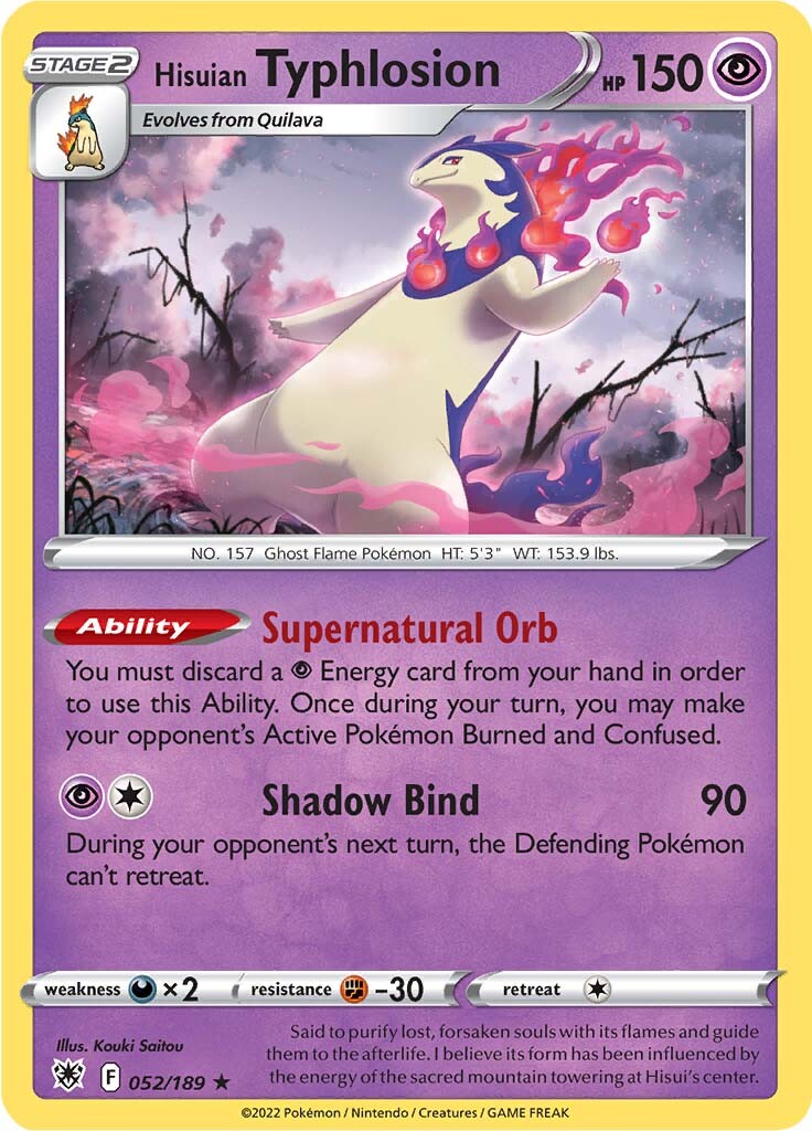 Typhlosion de Hisui (052/189) [Espada y Escudo-Resplandor Astral]