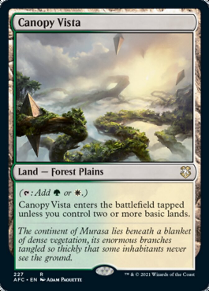 Canopy Vista [Magic: The Gathering – Aventures de Donjons et Dragons dans les Royaumes Oubliés Commander]