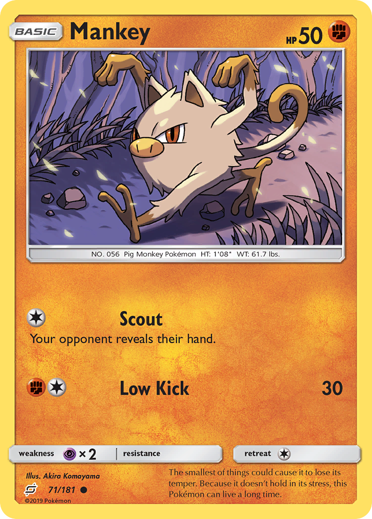 Mankey (71/181) [Soleil et Lune : Duo de Choc]