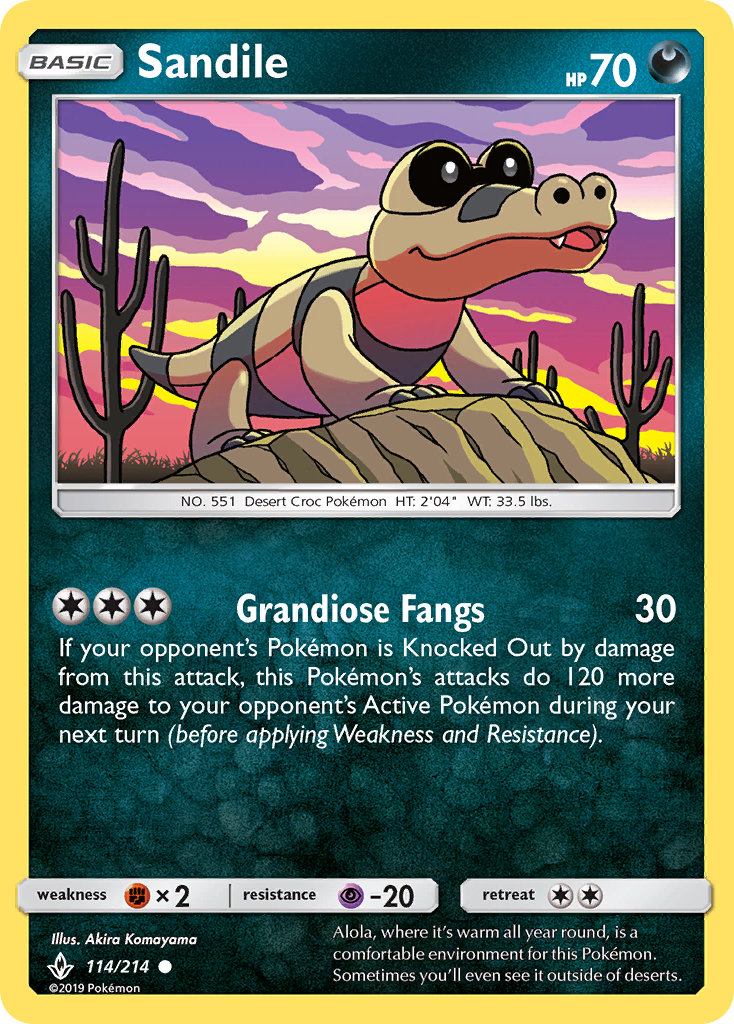 Sandile (114/214) [Sol y Luna: Lazos Indestructibles]