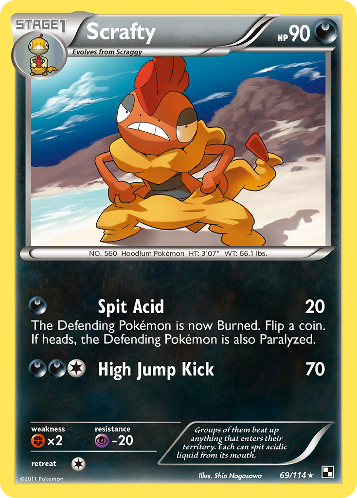 Scrafty (69/114) [Noir & Blanc : Set de Base]