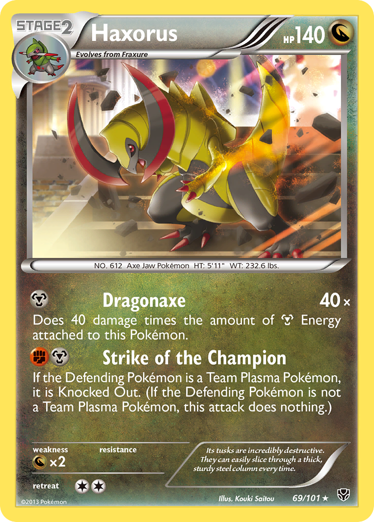 Haxorus (69/101) [Negro y Blanco: Ráfaga Plasma]