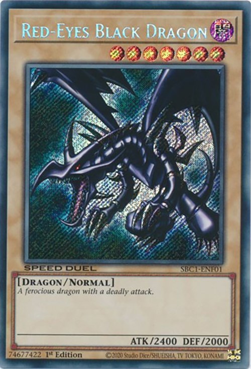 Dragon Noir aux Yeux Rouges [SBC1-FRF01] Secret Rare