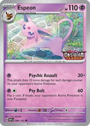 Espeon (086/197) (Exclusivo de Best Buy) [Escarlata y Púrpura: Promociones de Estrella Negra]