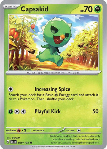 Capsakid (028/198) [Escarlata y Púrpura: Set Base]