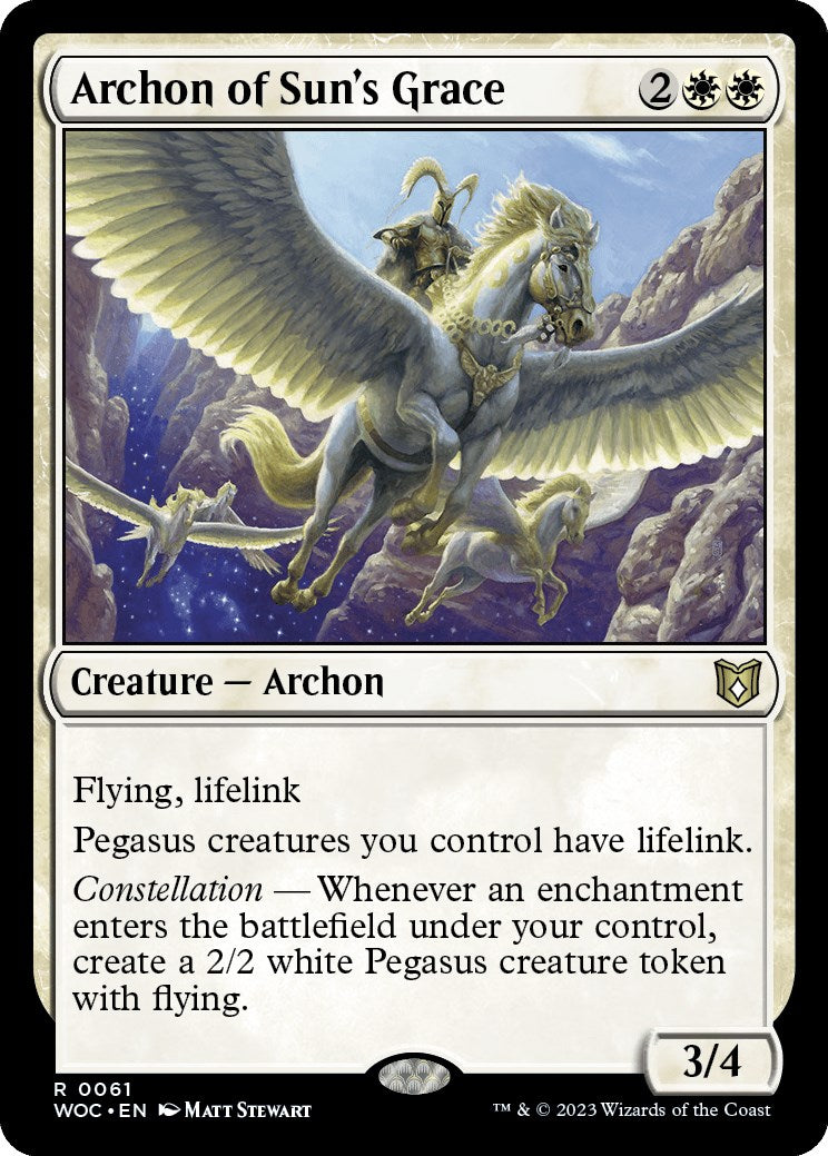 Archonte de la grâce du soleil [Commander Les friches d’Eldraine]