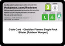 Image for Code Card - Obsidian Flames Single Pack Blister [Paldean Wooper] - Pokemon