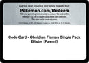 Image for Code Card - Obsidian Flames Single Pack Blister [Pawmi] - Pokemon
