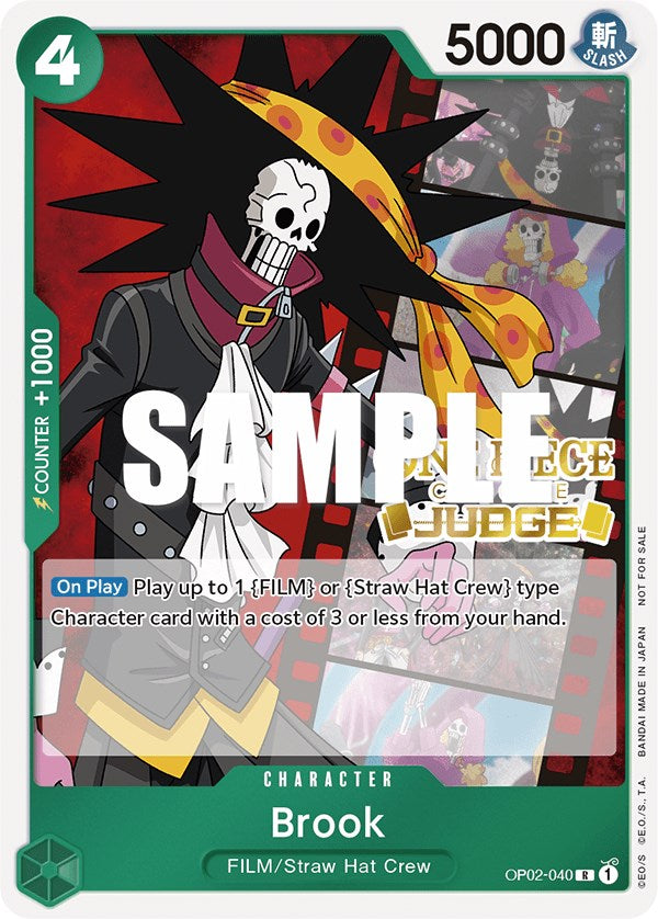 Brook (Juez Pack Vol. 2) [Cartas Promocionales de One Piece]