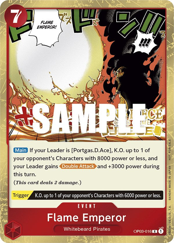 Emperador de las Llamas (Juez Pack Vol. 2) [Cartas Promocionales de One Piece]