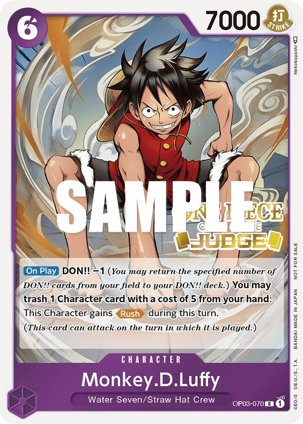 Monkey.D.Luffy (Paquete de Juez Vol. 2) [Cartas de Promoción de One Piece]