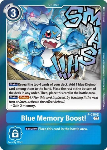 Boost de mémoire bleue ! [P-036] (Booster de résurgence) [Cartes promotionnelles]