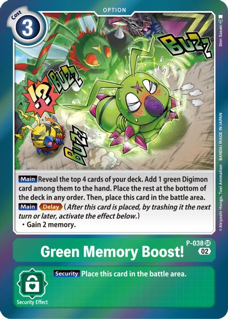 ¡Memoria verde mejorada! [P-038] (Potenciador de Resurgimiento) [Cartas promocionales]