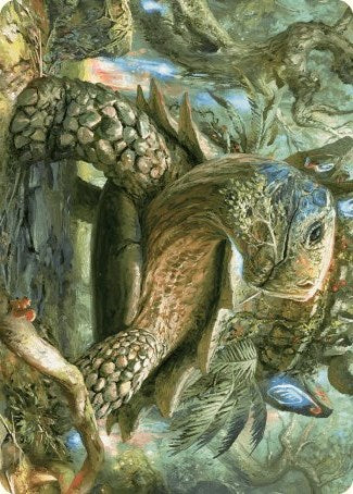 Carte artistique Tortue épanouie [Série artistique Les friches d'Eldraine]