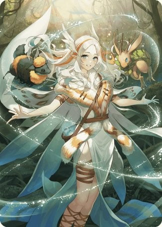 Carte d'art animé Auramancie supérieure [Série d'art Les friches d'Eldraine]