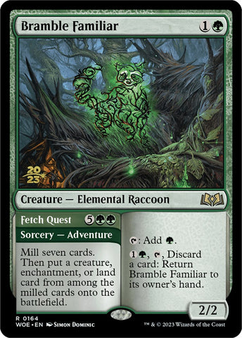 Familiar de zarza // Búsqueda de objetos [Promos de prerelease de Wilds of Eldraine]